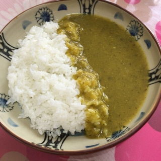 ルーなしで小松菜カレー